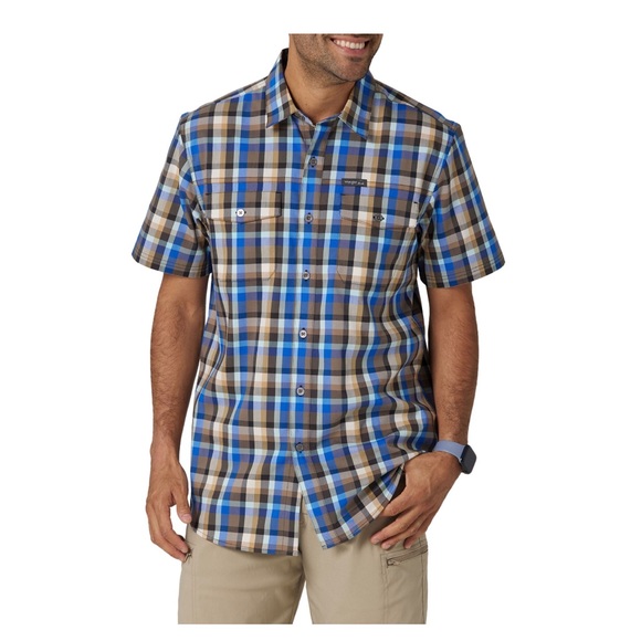 Wrangler Men’s Short Sleeve Shirt with UPF 40 Protection, Sizes L (42-44) - Picture 2 of 9